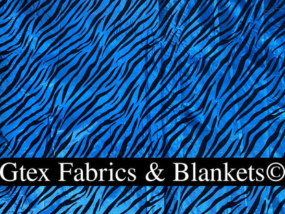 Zebra Stripes Taffeta Flocked Fabric for Dresses, Home Decor, Apparel, Curtains, ETC by the Yard (58") Soft Textured Zebra Stripes   | Gtex Fabrics
