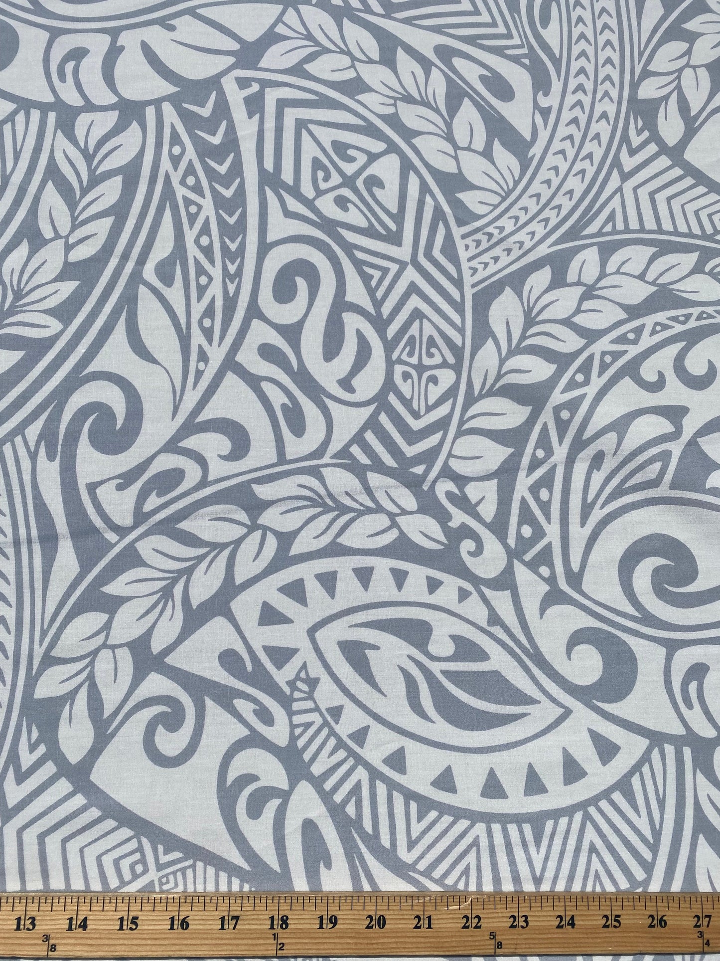 GTEX Collection - Polynesian Fabric - Tribal Tattoo Fabric - Sold by the Yard - Poly Cotton Poplin 58" Wide - Soft & Breathable Fabric   | Gtex Fabrics