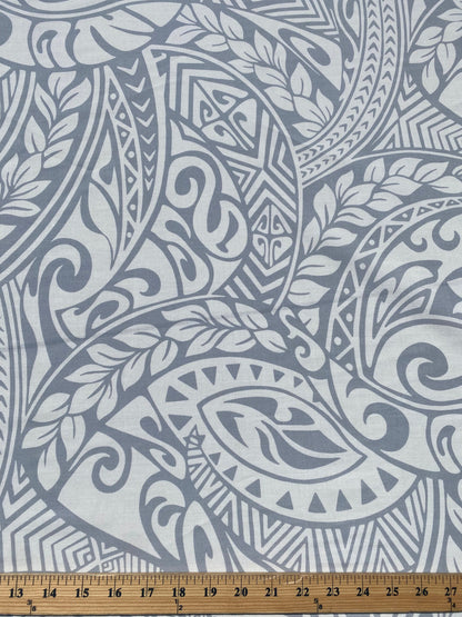 GTEX Collection - Polynesian Fabric - Tribal Tattoo Fabric - Sold by the Yard - Poly Cotton Poplin 58" Wide - Soft & Breathable Fabric   | Gtex Fabrics