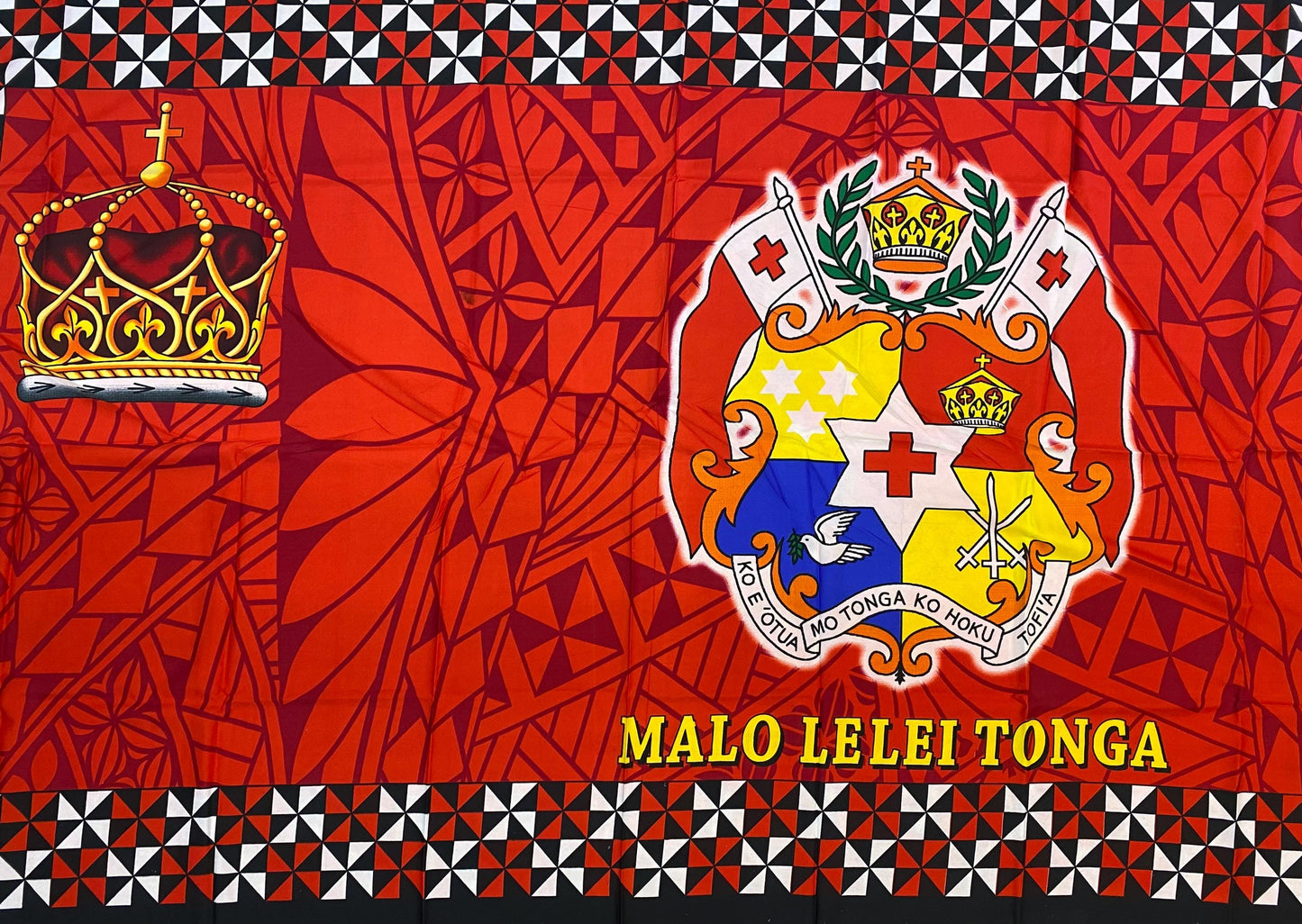 High-Quality Soft Lightweight Seal of Tonga Ei Lava Lava Sarong Pareo Wrap – Made in India – Perfect for Any Occasion -Large  70" x 44" | Gtex Fabrics