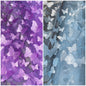 3-D Butterfly Lace Fabric Collection, 3D Laser Cut Butterflies on Tulle Mesh Material, Dress Fabric, Fashion, Decor, New Designs, Cute |Gtex Fabrics|