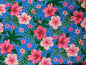 Polynesian Elegance: 36" Polyester Fabric with Poly Cotton Feel– Tropical and Floral Fusion- Vibrant Colors - Made In Thailand | Gtex Fabrics