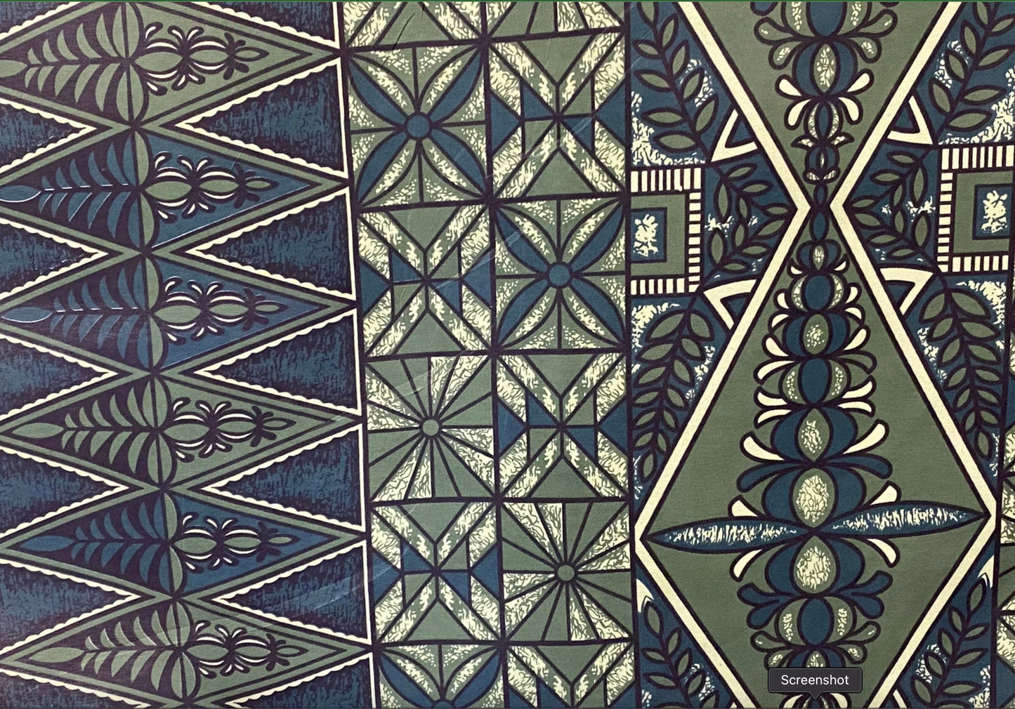 Polynesian Tongan Print, Tribal, Block Print, Polyester Fabric 45" - HD Design Island Fabric | POLY111 | Gtex Fabrics