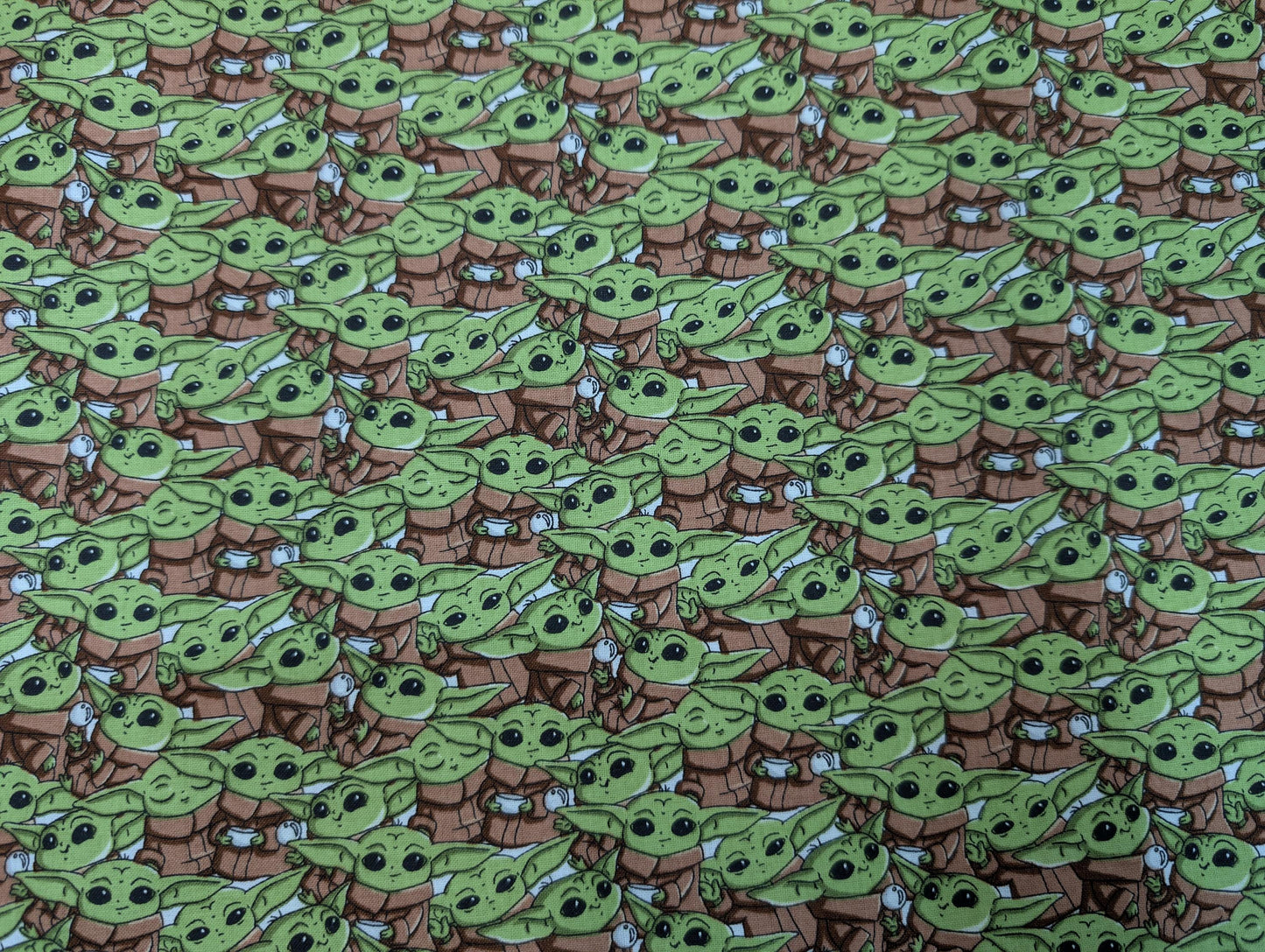 Disney Star Wars - Mandalorian The Child Baby YODA Toss 100% Quilting Cotton Fabric by The Yard  | Gtex Fabrics