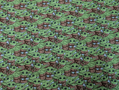 Disney Star Wars - Mandalorian The Child Baby YODA Toss 100% Quilting Cotton Fabric by The Yard  | Gtex Fabrics