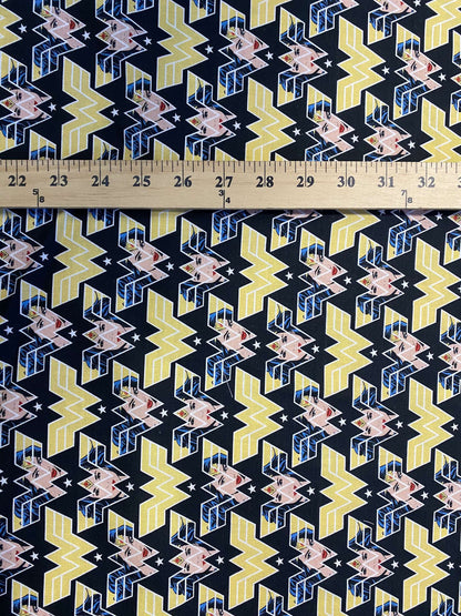 DC Comics Wonder Woman '84 Face Crop Toss 100% Cotton Fabric | Gtex Fabrics