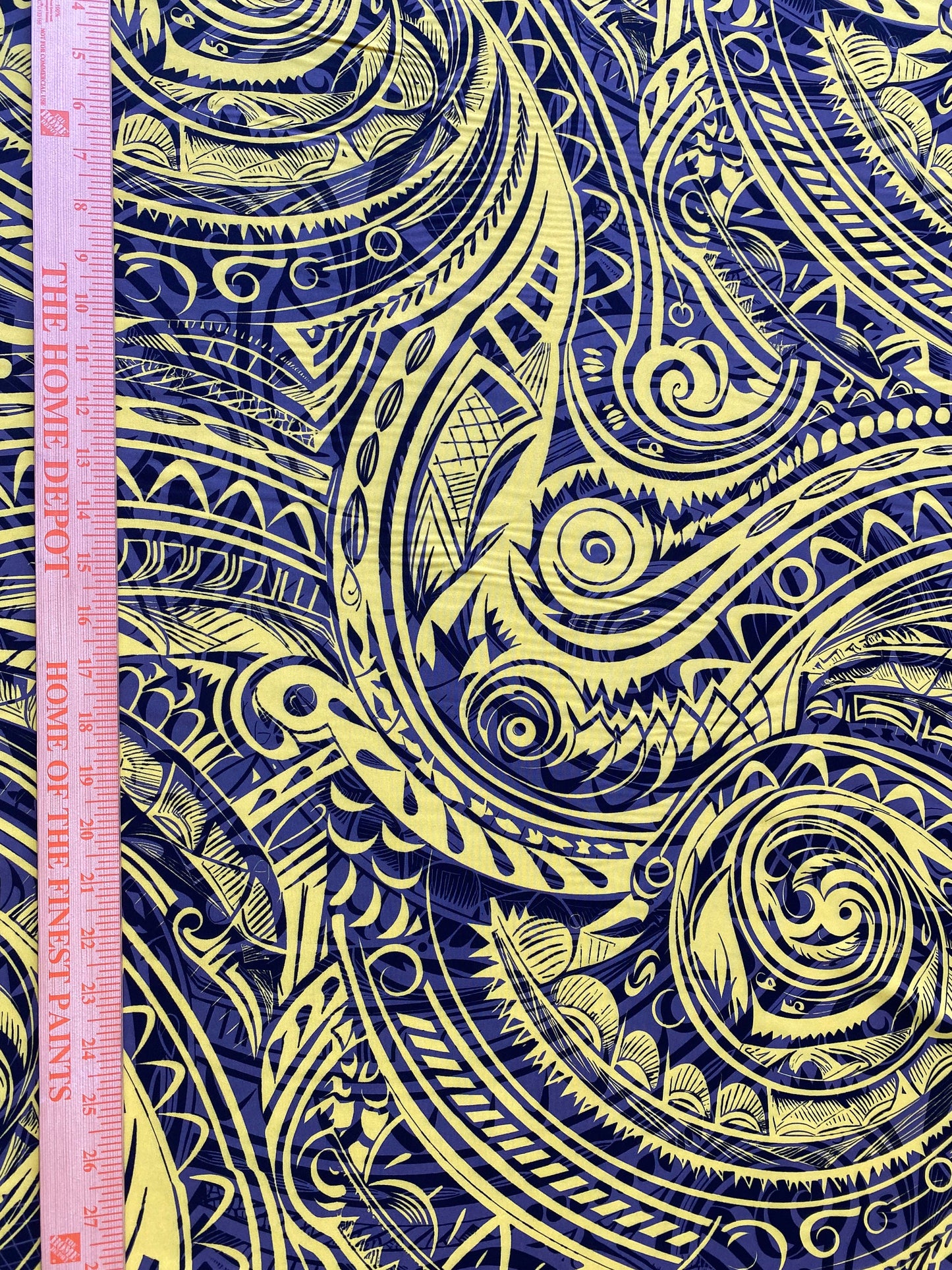 New Tactical Tribal Tattoo Polynesian Fabric - Peach Skin Fabric- by the Yard 58" Wide - New Design - Island Fabric 105  | Gtex Fabrics