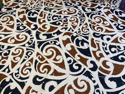 GTEX Collection - Island Print Tropical Hawaiian Tribal Polynesian Print 100% Cotton Fabric 45" Sold By The Yard  | Gtex Fabrics