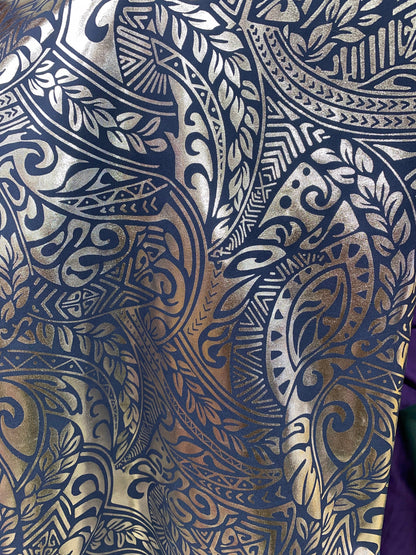 GTEX Collection- Exquisite Traditional Polynesian Samoan Tongan Hawaiian Tattoo Design  | Gtex Fabrics