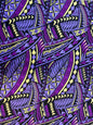 Polynesian Elegance: 36" Polyester Fabric with Poly Cotton Feel– Tribal and Floral Fusion  Tapa Block Print- Made In Thailand - By Roll  | Gtex Fabrics