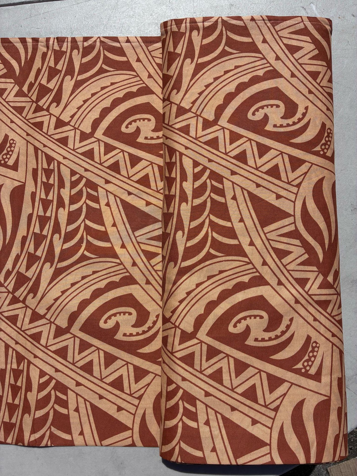 Roll, Bolt - Polynesian Elegance: 36" Polyester Fabric with Poly Cotton Feel– New Tribal Tattoo Design- Made In Thailand - Wholesale Price  | Gtex Fabrics