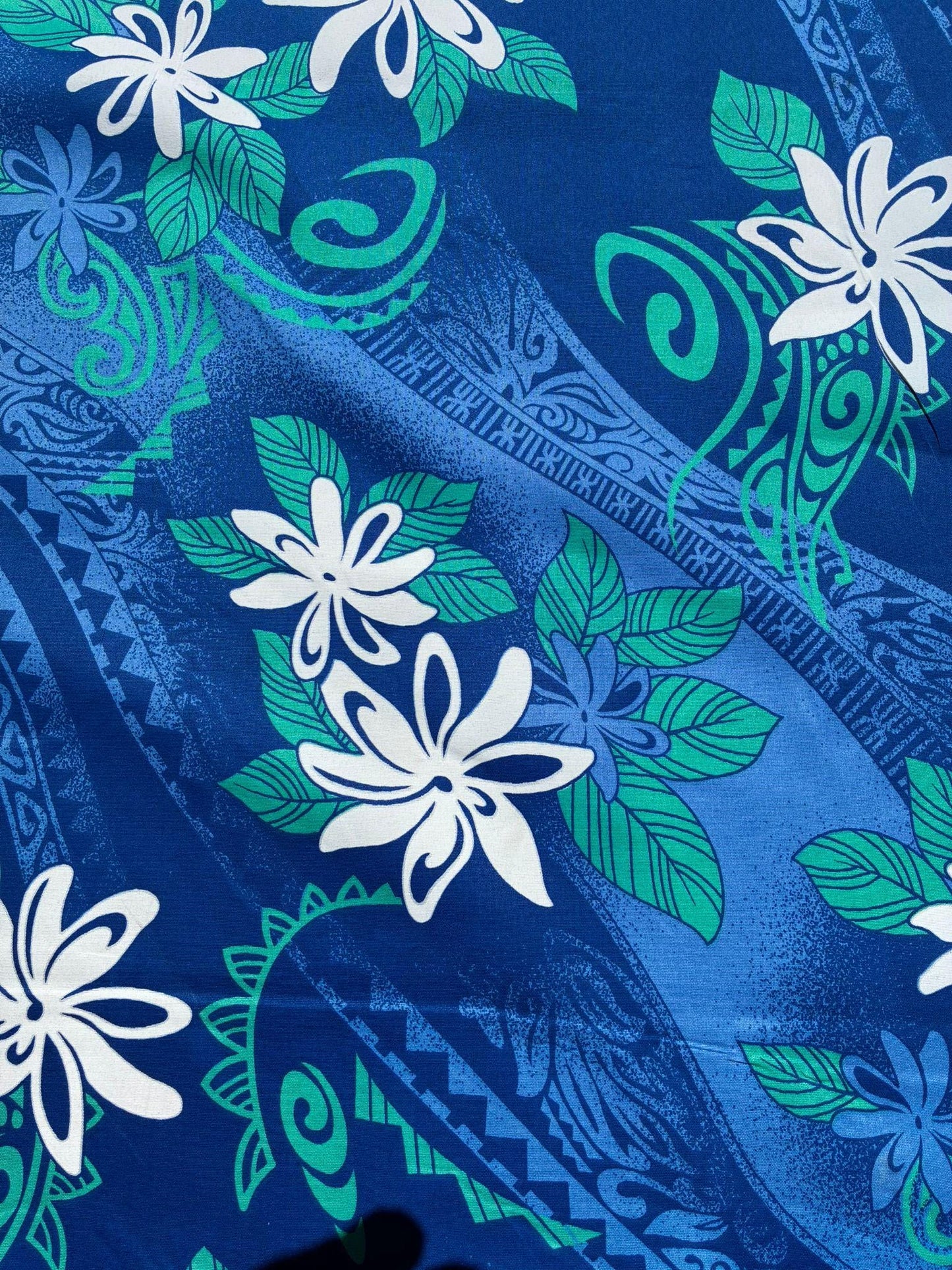Polynesian Tribal Fabric – 45” Wide | Lightweight Soft Poly Cotton Feel | Sold by Yard or Roll | Made in Thailand | Island Design| Wholesale  | Gtex Fabrics