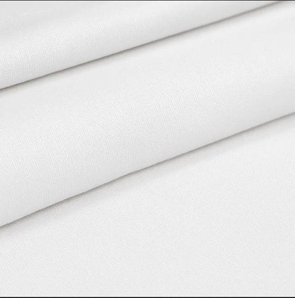 White Cotton Fabric by the Yard – 100% Cotton Solid Quilting Fabric, 44” Wide, Soft Sewing Material | Gtex Fabrics