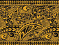 Polynesian Tribal Fabric – Yellow Gold Poly Cotton Blend Fabric, 44” Wide Island Print by the Yard