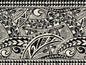 Polynesian Tribal Fabric – Beige & Black Poly Cotton Blend Fabric, 44” Wide Island Print by the Yard