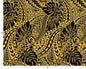 Polynesian Tribal Monstera Fabric – Yellow Gold Poly Cotton Blend Fabric, 44” Wide Island Print by the Yard