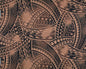 New Style Polynesian Tribal Tapa Tattoo Fabric – Brown & Black Poly Cotton Blend Fabric, 44” Wide Island Print by the Yard