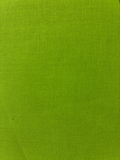 Lime Green Cotton Fabric by the Yard – 100% Cotton Solid Quilting Fabric, 44” Wide, Soft Sewing Material | G-tex Fabrics