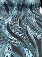 New Polynesian Tribal Tapa Tattoo Fabric Black and Grey 100% Cotton Fabric, 44” Wide Island Print by the Yard