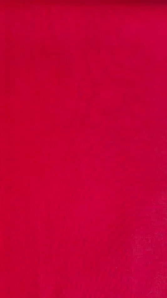 Red Cotton Fabric by the Yard – 100% Cotton Solid Quilting Fabric, 44” Wide, Soft Sewing Material | G-tex Fabrics