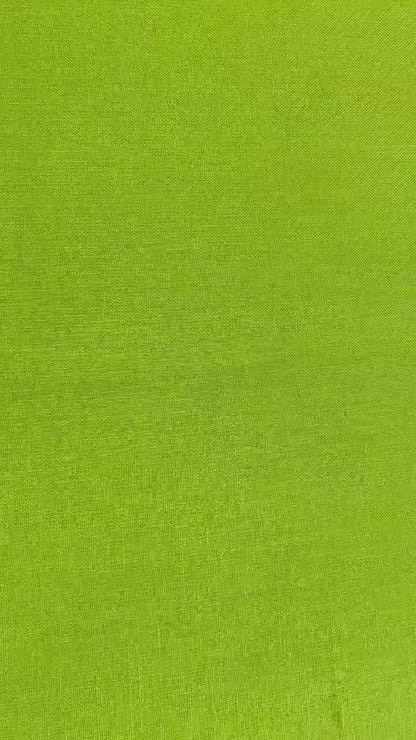 Lime Green Cotton Fabric by the Yard – 100% Cotton Solid Quilting Fabric, 44” Wide, Soft Sewing Material | G-tex Fabrics