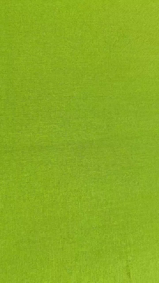 Lime Green Cotton Fabric by the Yard – 100% Cotton Solid Quilting Fabric, 44” Wide, Soft Sewing Material | G-tex Fabrics