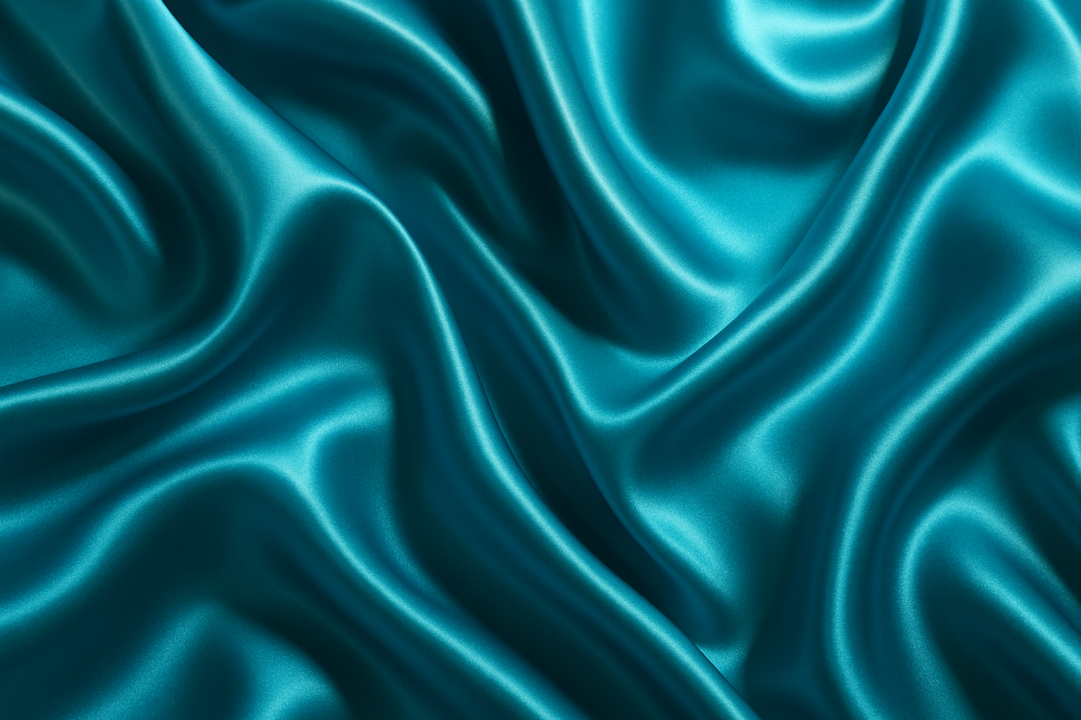 Turquoise Blue Satin Fabric