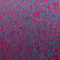 Plumeria Tribal Design Peachskin Fabric | Islands Fabric